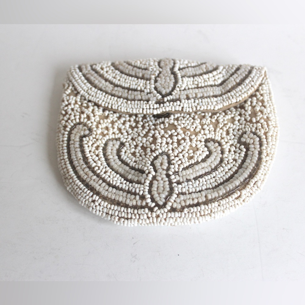 Vintage Beaded Coin Purse, Evening Victorian Style Bling Beads